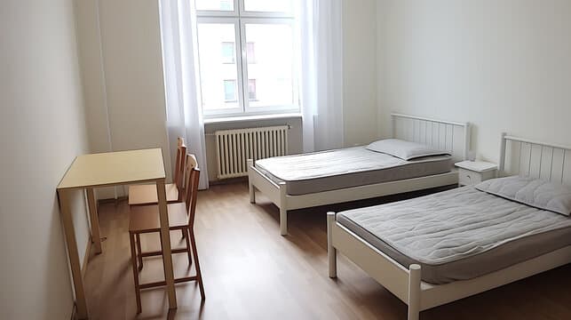 Student Hostel Room — Clean & Fully Furnished